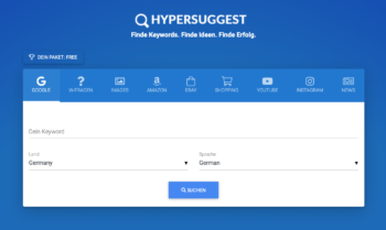 Keyword Recherche Tool Hypersuggest